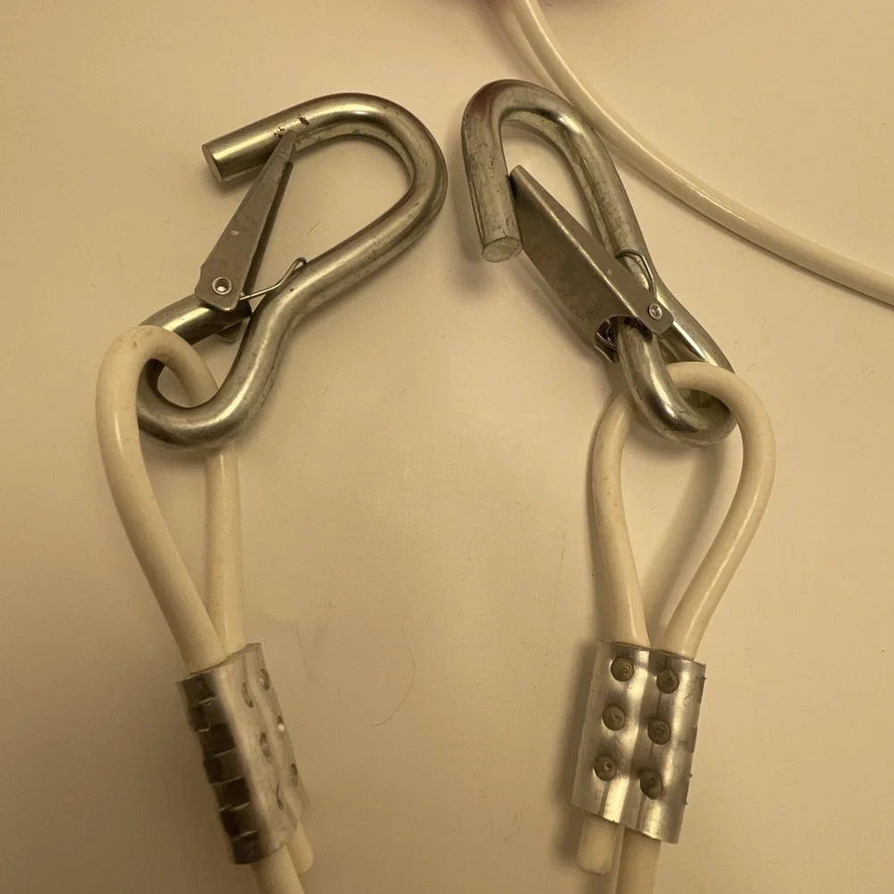 Boat Cable Bridle with Stainless Hooks 8ft Wakeboard Skiing Tubing‎ Towing